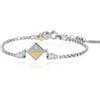 ALFIERI & ST. JOHN Bracciale timeless in argento catena veneziana e diamante