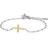 ALFIERI & ST. JOHN Bracciale timeless in argento e diamante nero