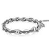 ALFIERI & ST. JOHN Bracciale timeless in argento rodiato nero e diamante