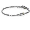 ALFIERI & ST. JOHN Bracciale timeless in argento ancora e diamante
