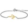ALFIERI & ST. JOHN Bracciale timeless in argento ancora e diamante