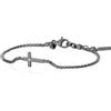 ALFIERI & ST. JOHN Bracciale timeless in argento ancora e diamante
