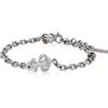 ALFIERI & ST. JOHN Bracciale timeless in argento ancora e diamante