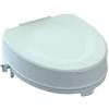 AnteaMED Rialzo WC Con coperchio e Altezza 10 cm, AlzaWater Anatomico con Sistema di Fissaggio Laterale