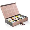 Meridiani® | Set Regalo Tè e Tisane Rotta delle Indie | Cofanetto 45 Filtri Infusi 9 Gusti Diversi | Scatola Scrigno Regalo