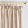 Woaboy Tende per Interni Lino con Fettuccia Tende Moderne Traslucido Decorative per Soggiorno Camera da Letto Finestra 2 Pezzi 140x270cm Blé