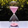 Winterworm - Clessidra con sabbia di vari colori, in vetro, grande, per la decorazione della casa. 10 Minutes rosa