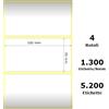 Zebra Labels White Compatibile - ZE87000