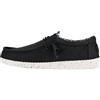 HEYDUDE Hey Dude Wally Canvas - Scarpe Uomo Slip-On - Mocassini, Black/Black, 44