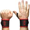 WARM BODY COLD MIND Fasce Polsi per Sollevamento Pesi - 30cm/45cm - Velcro Wrist Wraps, Polsiere Palestra per Powerlifting Bodybuilding Fitness Calisthenics Crossfit Stacchi da Terra, Uomo Donna