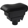 YJYWZH Auto Braccioli per Opel Astra H 2004-2010 Bracciolo Bracciolo Doppio Strato Scatola Portaoggetti Console Centrale Interna with 3 USB Charging Port Cuciture Nere
