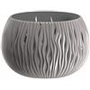 Prosperplast Prosperplant Bowl Plastic Sandy con serbatoio in pietra grigia, 16,1 (alta) x 23.8 (largo) x 23.8 (profondo) cm