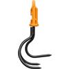 Fiskars OneClick Zappetta, Attrezzo per Allentare e Aerare, Cambio Facile con un Solo Clic, Lama in Acciaio al Carbonio Temprato, Nero/Arancione, 1080686