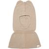 KNITAS Berretto in Cotone per Bambini, Invernale, Caldo, Lavorato a Maglia, per Ragazzi e Ragazze, 3-7 Anni, Berretto a Doppio Strato, Colore Beige, Taglia 50-54 cm