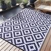 Homaxy Tappeto per esterni resistente alle intemperie, plastica paglia resistente ai raggi UV, reversibile, pieghevole, lavabile, tappeto per balcone giardino per terrazza campeggio picnic (180 x 270