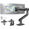 Does not apply Braccio Monitor Pesanti Di Schermi Ultralarghi Fino a 49", Con 18Kg, Supporto Sc