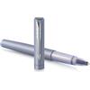 Parker penna roller Vector XL | Laccatura argento-blu metallizzato su ottone | Punta sottile con ricarica di inchiostro nero | Confezione regalo