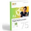 Sidi Global Market Fogli A4 75g, Carta per Stampante Laser e Inkjet, Carta Bianca per Stampare, Scrivere o Disegnare, Fogli DIN A4 210x297 mm Uso Professionale, Risma di Carta per Ufficio e Casa - SIDI (75g, 125 fogli)