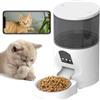 ANTELA Distributore Automatico per Cani e Gatti 6L | Dispenser Cibo Gatti, 2.4G WiFi, Controllo App, Bianco