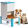MUYIRTED Distributore Automatico Crocchette Gatto 10L Ciotola Rialzata Per Cani