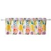 Greenland Home Fashions Watercolor Dream Mantovana per Finestra, Poliestere, Bianco, 84 x 19