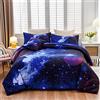 A Nice Night Galaxy - Set di biancheria da letto con stampa 3D, 6 pezzi, motivo spazio esterno, per bambini, ragazzi, ragazze, adolescenti, bambini, 6 pezzi