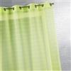 Homemaison - Tenda fantasia a righe sottili - 100% poliestere - Setacciatura e decorativa per soggiorno, camera da letto - Ø 4 cm occhielli tondi argento - 290 x 240 cm - verde chiaro