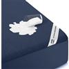 Utopia Bedding Coprimaterasso impermeabile per letto king size, in spugna premium 200 g/m², traspirante, lenzuolo con angoli elasticizzati con tasche elastiche (blu marino)