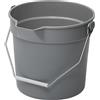 Winco Secchio in plastica resistente con beccuccio per versare, 14 litri, grigio