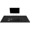 Mydours Tappetino da scrivania in Pelle PU, 110x40cm Gaming Tappetino per Mouse Antiscivolo, Protezione da scrivania Impermeabile, Ufficio Tastiera Pad per Scrivania (Nero)
