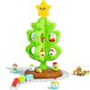 KIZJORYA Mio Primo Albero di Natale per Bambini, Giocattolo Decorativo di Natale Montessori con Ornamenti, Set di Trenini, Giochi Rotolanti, Burattini da Dito, Regali di Compleanno e Natale per Bambini Bambina