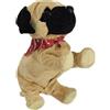 WEofferwhatYOUwant Pug Daddy Cane Interattivo Peluche - 2 Carlini Robot per Bambini 18+ Mesi Tocco e Battito Attivato | 8 Trucchi Reali | Giocattolo Sensoriale Educativo per Bimbi e Autismo
