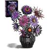 Mavo brix Set Costruzioni Girasoli Oscuri con Vaso, Girasole Gotico Viola ispirato a Van Gogh per Decorazione Casa, Compatibile con Lego Botanicals, 1183 Pezzi