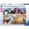 Ravensburger Dog Days of Summer 1000 pezzi puzzle per adulti - 12000546 - Utensili artigianali Made in Germany, ogni pezzo si adatta perfettamente