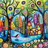 Bullglesup Puzzle per adulti 1024 pezzi, puzzle foresta primaverile con poster lettera sul retro, pezzi unici si adattano bene senza polvere (58 x 58 cm)