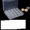 Yunyige Capsule Monete 2 Euro,Porta Monete da Collezione,33 mm Capsule per Monetes,Coin Capsules con 120 Guarnizione in Schiuma,Clear Plastic Coin Collection,5 Misure (17/20/25/27/30mm)