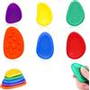 VPOUERY Fidget Toys,Confezione da 6 Pezzi di Pietre sensoriali per Bambini con Autismo,Giocattoli Autismo Sensoriali per l'ansia per Bambini e Adulti