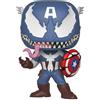 Funko Pop! Bobble: Marvel: Marvel Venom: Venom Captain America- Figura in Vinile da Collezione - Idea Regalo - Merchandising Ufficiale - Giocattoli per Bambini e Adulti - Comic Books Fans