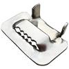 Beyondlife 100pcs 3/4 Larghezza Fibbie Ear-lokt Guarnizione ad Ala con Morsetto per Tubi per Reggette in Acciaio Inossidabile, Acciaio Inossidabile 304, Fibbie per Fasce Resistenti Alla Ruggine