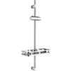 Auralum Asta Doccia 70cm con Mensola Doccia XXL, Saliscendi Doccia Acciaio Inox Adattarsi ai Fori Esistenti, Set Doccia Regolabile con Supporto Soffione Doccia, Colonna Doccia senza Miscelatore Cromo