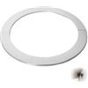 Flewdart Fledart 2pcs rosetta per tubo stufa 200mm, rosetta copritubo camino acciaio inox 200 mm, dimensioni 200 x 256 x 5mm Resistente al calore per tubo camino (200mm 2pcs)