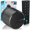 tedee GO2 Alu Serratura Smart Retrofit con Impronta Digitale e Codice PIN | Sblocco Automatico | Serratura Elettronica Senza Cambio Cilindro | Compatibile con Matter, Alexa, Google Home, Apple HomeKit