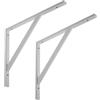 SOTECH 2 staffe pesanti 495 x 415 mm bianco portata 75 kg staffa pesante mensola in acciaio staffa a parete staffa a parete