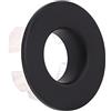 Casoter Coperchio per lavabo in ottone nero con inserto per foro di ricambio, Copriforo per lavabo, colore: nero