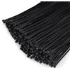 Jokisa 1000 Pezzi Fascette Plastica 250 x 4,8 mm, Fascette Elettricista Professionali Resistente Allatemperature, Fascette Plastica Lunghe Resistenza Alla Rottura 23 kg per Uso Interno ed Esterno