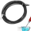 TNSLAND Pulitore a Spirale per la Pulizia dei Tubi, Lungo, con Adattatori Elettrici per WC, 10 mm x 3 m