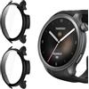 Yenwen Custodia per Amazfit Balance Cover, 2 Pezzi HD Anti-Graffio Case, Schermo Vetro Temperato, TPU Custodia Antiurto Protettiva - Nero