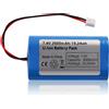Hosifiy Batteria ricaricabile agli ioni di litio 7.4V 2600mAh con connettore XH2.54
