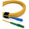 Elfcam® - Cavo Fibra Ottica LC/APC per SC/UPC Simplex Monomodale 9/125μm LSZH (20M)