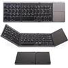 Tiardey Tastiera Bluetooth pieghevole Tastiera wireless con trackpad Funzione clic del mouse Mini tastiera ricaricabile per laptop Cellulari Tablet compatibili?;;;